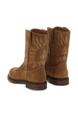 stivaletto in pelle marrone GOLDEN GOOSE KIDS | GTF00971F00767355372